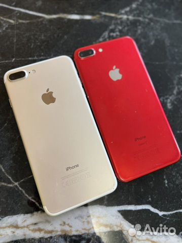 Телефон iPhone 7 plus Red 128 гб