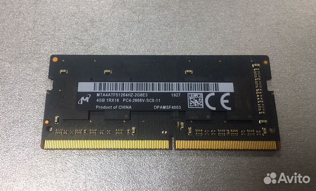 Модуль памяти для ноутбука DDR4 4GB Micron