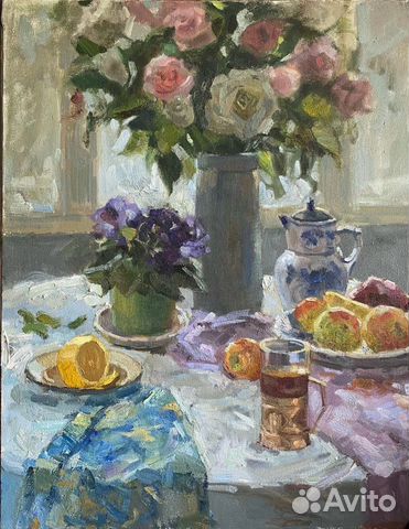 Картина маслом на холсте натюрморт