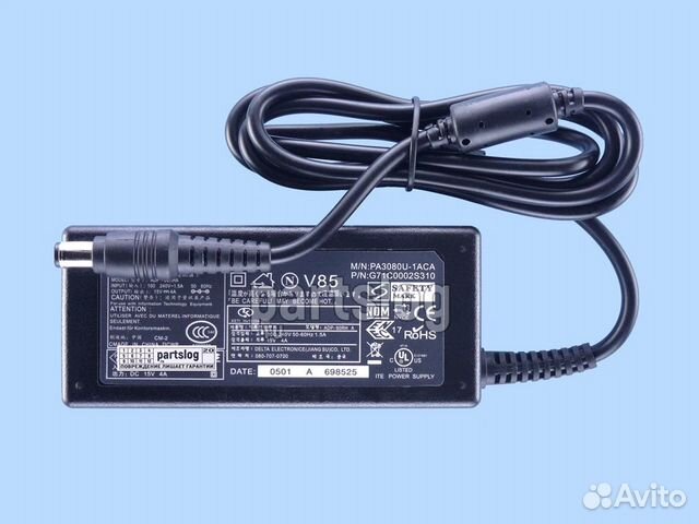 Блок питания для Toshiba 15V 4A 6.3x3.0mm 60W