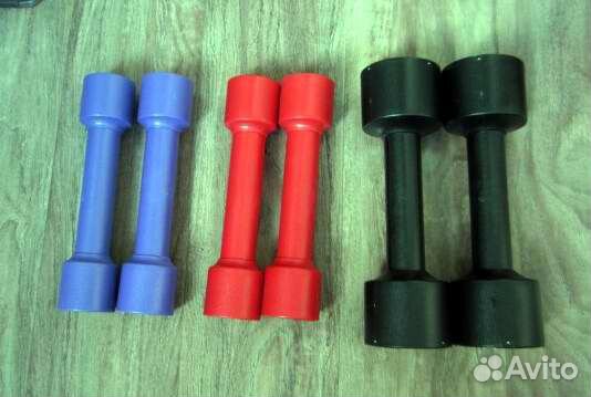 Гантели (гантель). 0,7 и 0,5 кг. Новые