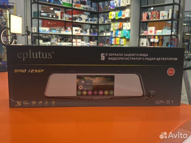 Видеорегистратор зеркало с антирадаром