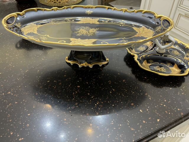 Новое Большое блюдо на ножке от Weimar