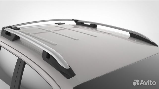 Рейлинги на крышу Volkswagen Amarok серебристые