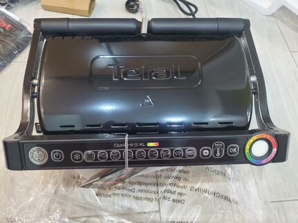 Гриль Tefal OptiGrill+ XL GC722, чёрный