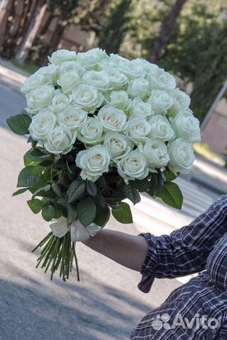 Цветы.Букет Белых Роз.Доставка В Красноярск