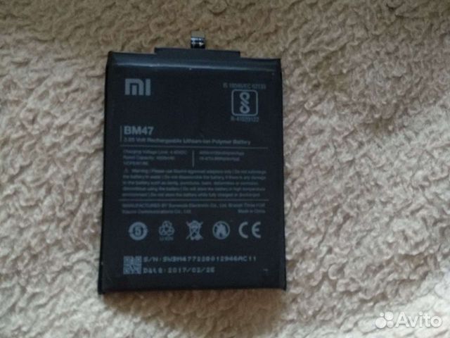 Аккумулятор для телефона xiaomi Redmi 4x