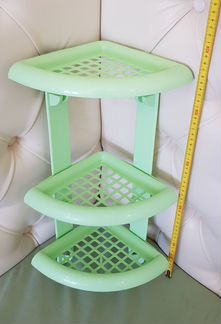 Угловая полочка для ванны 3-х-ярусная