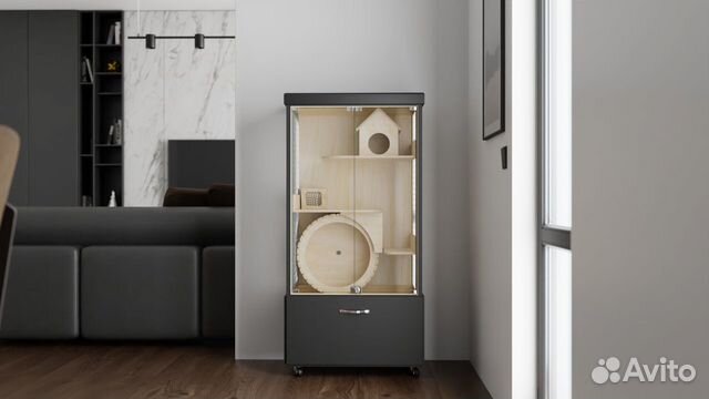 Клетка Витрина для шиншилл Дегу грызунов Хорька Р4