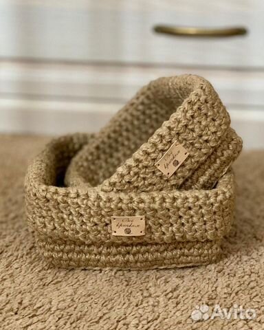 Корзинка из джута