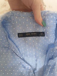 Голубая рубашка Zara