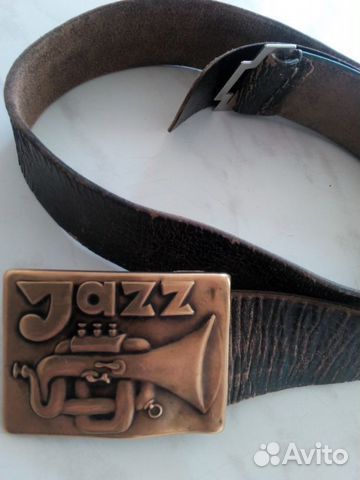 Бляха с кожанным ремнём