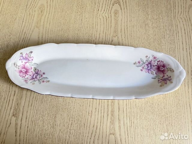 Блюдо фарфор. Длина 50 см Раритет