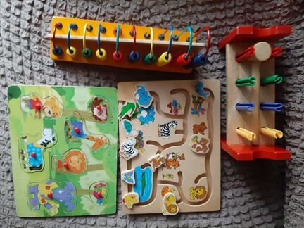 Развивающая игрушка из дерева арифметический счет