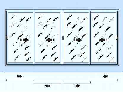 Сборка алюминиевых раздвижных окон схема