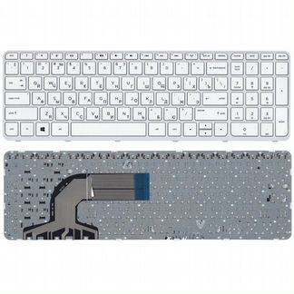 Клавиатура для ноутбука HP Pavilion 15-e белая с р