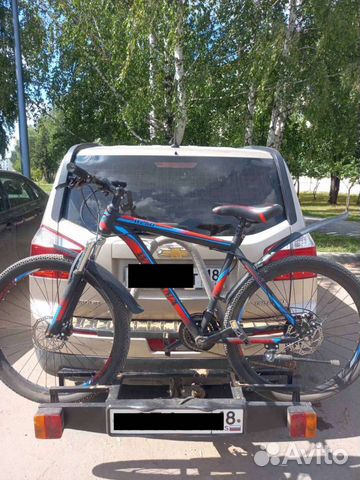 Велобагажник на фаркоп под 2 велосипеда