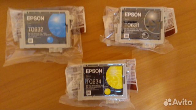 Новые картриджи для принтера epson