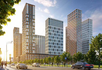 1-к апартаменты, 39.5 м², 3/33 эт.