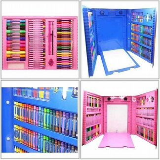 Детский набор для рисования с мольбертом 178 детал