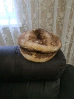Норковая фуражка-шапка с кулисами