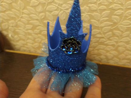 Синяя корона для девочки