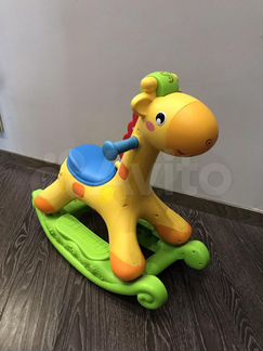 Качалка-каталка 2в1 Жирафик