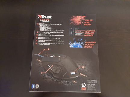 Мышь Trust GXT 158 Laser Gaming Mouse Black USB