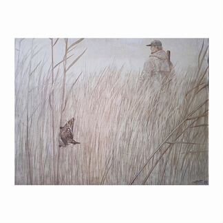 Картина холст масло М.Петров 1997 год 