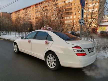 Аренда мерседес 221 белый