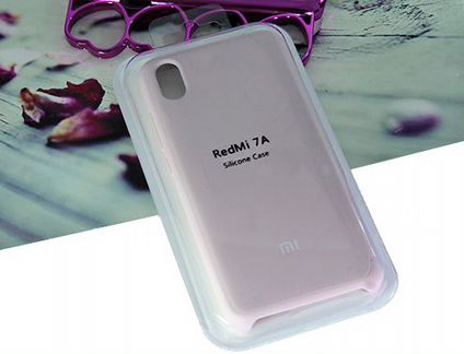 Чехол-накладка для xiaomi Redmi 7A silicone case светло-розовый (18)