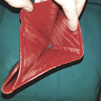 Кошелёк портмоне Dr.Koffer красный