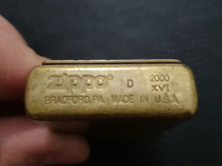 Зажигалка Zippo Building Brass 2000