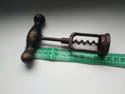 Антикварный винный корпусной штопор 19 век