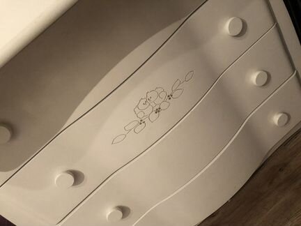 Детский пеленальный комод белый