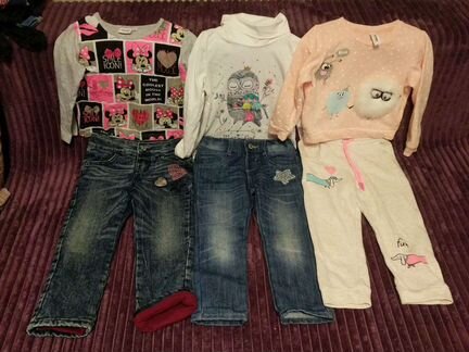 Вещи пакетом на девочку 98-104