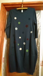 Платье темно-синее