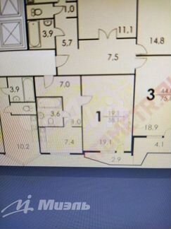 1-к квартира, 38 м², 4/17 эт.