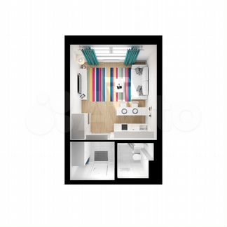 Квартира-студия, 23.5 м², 30/32 эт.