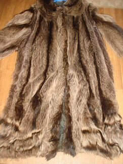 Шуба енот очень красивая