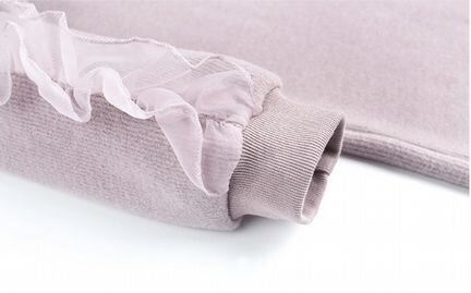 Плюсайз Теплое платье-пироженое с кружевом