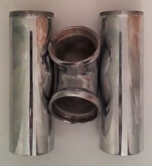 Отводное колено латунное, покрытое хромом