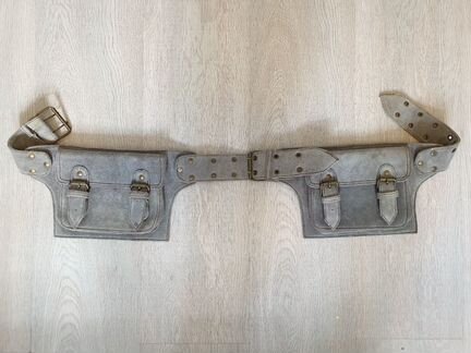 Сумка на пояс из кожи ремень