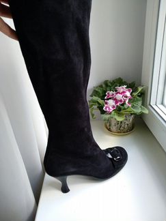 Сапоги-чулки замша 38