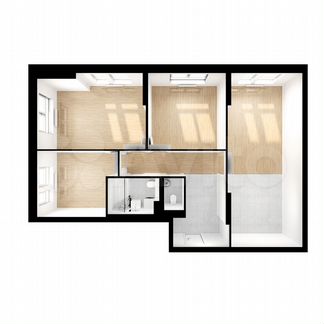 3-к квартира, 87.8 м², 4/32 эт.