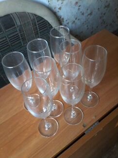 Бокал для шампанского стеклянный 8штук