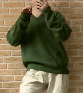 Свитер оверсайз зеленый oversize