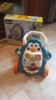 Ходунки chicco сортер 2-в-1 «Пингвин» тoрг