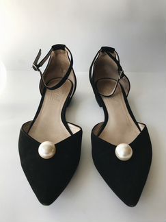 Туфли Portal с жемчужинои на низком каблуке
