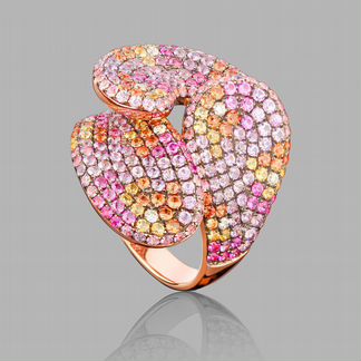 Золотое кольцо с Сапфирами